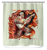 Melody Cascade Shower Curtain